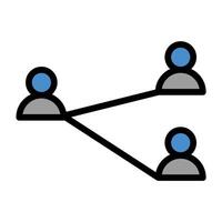 group people icon color or logo illustration outline black style vector