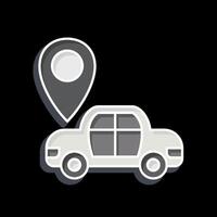 Icon Map Sensor. related to Car Maintenance symbol. glossy style. simple illustration vector