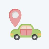 Icon Map Sensor. related to Car Maintenance symbol. flat style. simple illustration vector