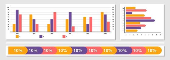 Infographic dashboard template. Simple design of interface, admin panel with graphs, chart diagrams. infographic data presentation. vector