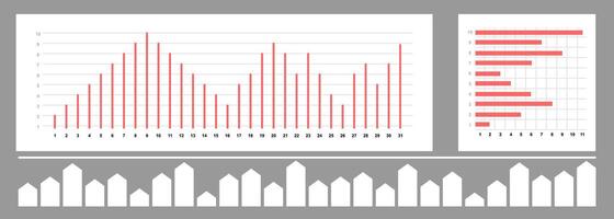 Infographic dashboard template. Simple design of interface, admin panel with graphs, chart diagrams. infographic data presentation. vector