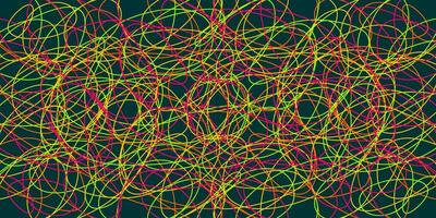 Colored tangled pattern. Abstract chaotic texture. Background with lines and waves. Art creation vector