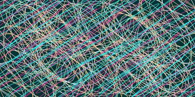 Colored tangled pattern. Abstract chaotic texture. Background with lines and waves. Art creation vector