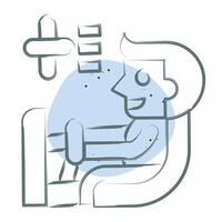 Icon Automatic Transmission. related to Car Maintenance symbol. Color Spot Style. simple illustration vector