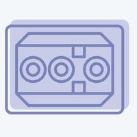 Icon ABS Control Mobile. related to Car Maintenance symbol. two tone style. simple illustration vector