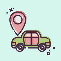 Icon Map Sensor. related to Car Maintenance symbol. MBE style. simple illustration vector