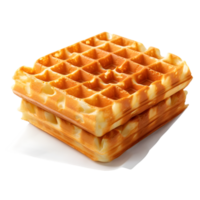 Belgian waffles on transparent background png