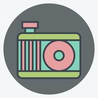 Icon Engine Cooling System. related to Car Maintenance symbol. color mate style. simple illustration vector