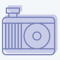 Icon Engine Cooling System. related to Car Maintenance symbol. two tone style. simple illustration vector