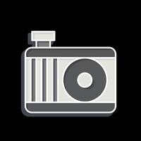 Icon Engine Cooling System. related to Car Maintenance symbol. glossy style. simple illustration vector