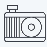 Icon Engine Cooling System. related to Car Maintenance symbol. line style. simple illustration vector