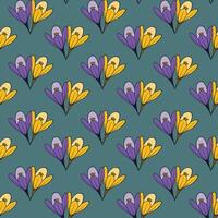 Abstract floral texture. Seamless pattern design for tiles wallpaper, wrapping paper, fabric vector