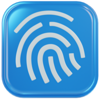fingerprint 3d icon png