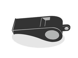 Referee whistle icon isolated simple flat style illustration. vector