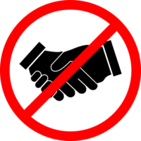 No Handshake icon. No dealing symbol. No collaboration sign for your web design, logo, infographic, UI. illustration png