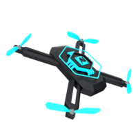 3d minimal artificial intelligence concept. Artificial Intelligence Drone. AI chips with drones. 3d illustration png