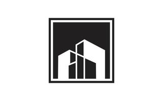 Building logo design template vector