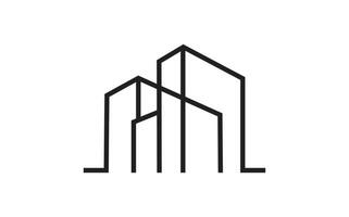 Building logo design template vector
