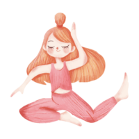 Exercise in the form of yoga png