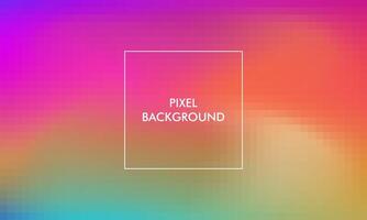 gradoent pixel background with colorful color vector