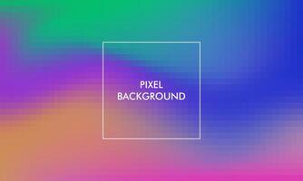 gradoent pixel background with colorful color vector