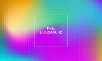 gradoent pixel background with colorful color vector
