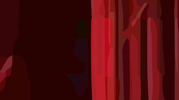 Aesthetic abstract composition with much unique combination of shapes and red colors vector