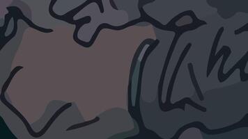 Aesthetic abstract composition with much unique combination of shapes and brown colors vector