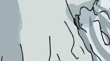 Aesthetic abstract composition with much unique combination of shapes and gray colors vector