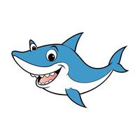 Bignose Shark laughs icon illustration vector