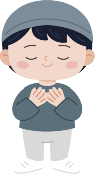 muçulmano criança Rezar personagem png