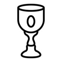 Goblet Line Icon Design vector