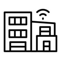 Smart Home Line Icon Design vector