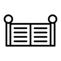 Gate Line Icon Design vector