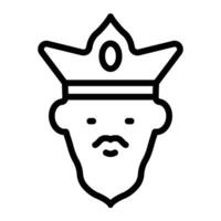 King Line Icon Design vector