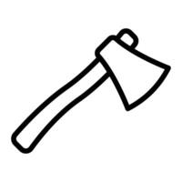 Axe Line Icon Design vector