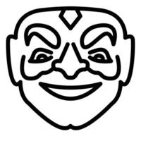 Jester Line Icon Design vector