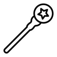 Scepter Line Icon Design vector