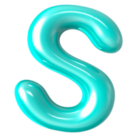 Font S 3D Render png