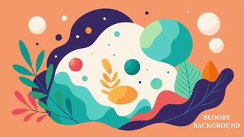 Bloobs dot background colorfull for your presentation background or wall art gallery vector