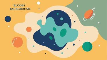 Bloobs dot background colorfull for your presentation background or wall art gallery vector