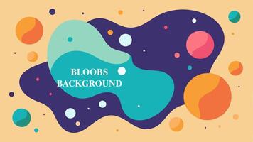 Bloobs dot background colorfull for your presentation background or wall art gallery vector