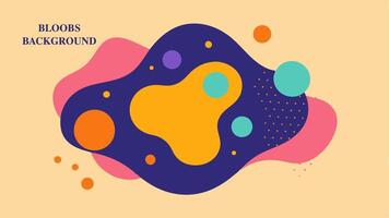Bloobs dot background colorfull for your presentation background or wall art gallery vector
