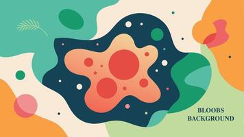Bloobs dot background colorfull for your presentation background or wall art gallery vector
