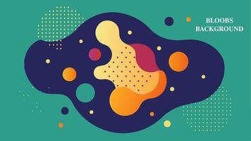 Bloobs dot background colorfull for your presentation background or wall art gallery vector