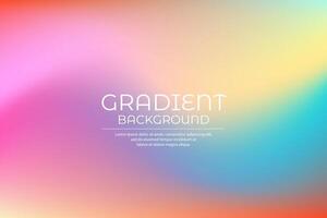 Trendy gradient vibrant color background vector