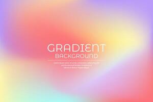 Trendy gradient vibrant color background vector