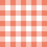 Check seamless pattern. Red and white gingham ornate. Italian fabric style, geometric background vector