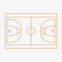 Basketball field. Court plan. Tactics sport game board. Illustration vector