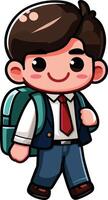 Back to School day student charachter for a also design vector